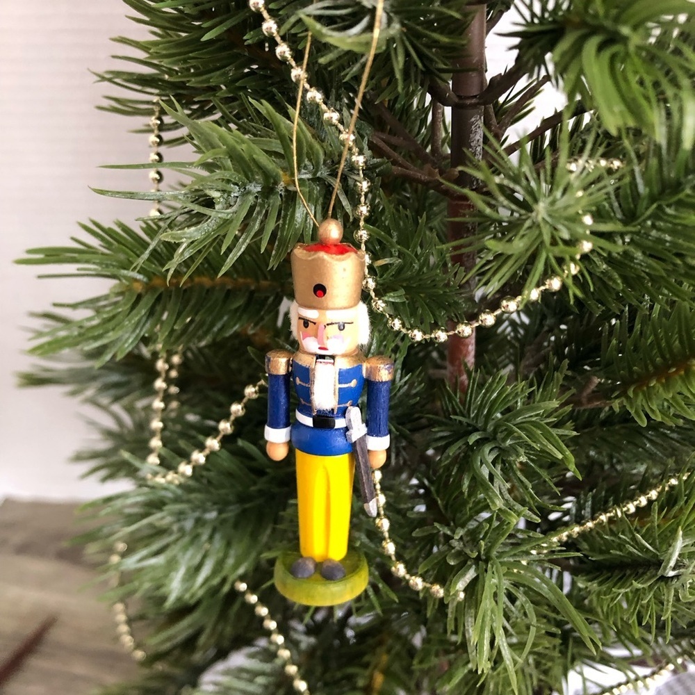 German Hand Painted Nutcracker Ornament